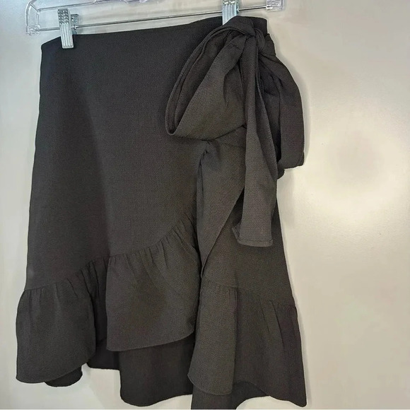 NWT Vero Moda Wrap Skirt CITA Bobble Wrap Skirt Black Size Small - Picture 4 of 6